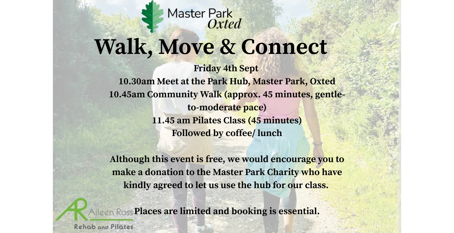 Walk, Pilates, Connect